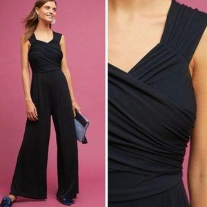 Anthropologie Moulinette Soeurs Molly Jumpsuit Black XXS Petite